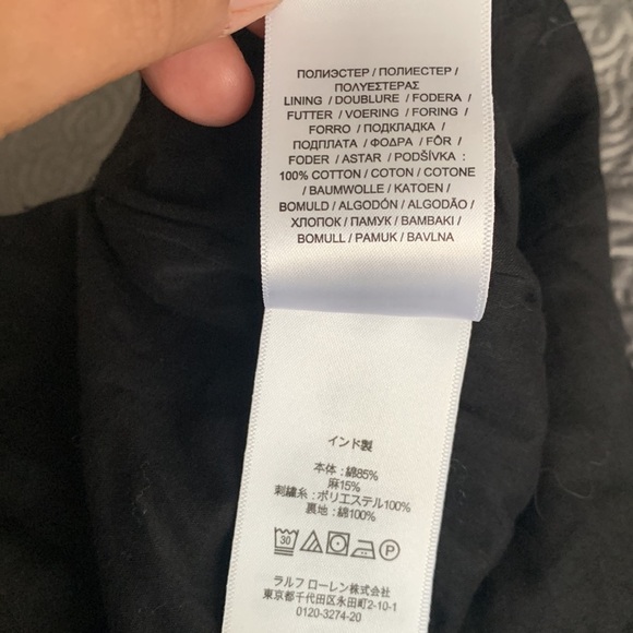 Ralph Lauren black label peasant embroidery maxi skirt 1x whimsigoth fairy - Picture 15 of 16